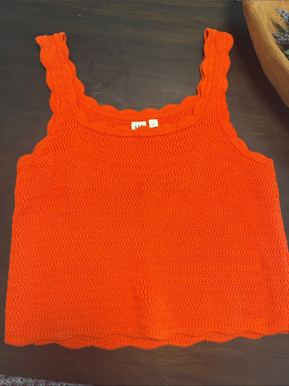 Red Knit Tank Top - Women